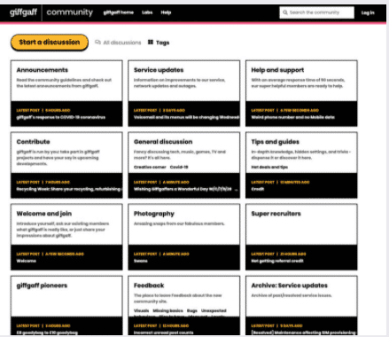 Comunidad de Giffgaff